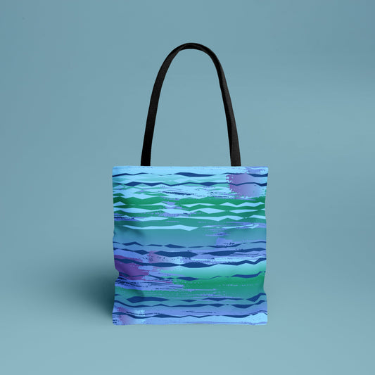 Blue abstract Womens Tote Bag