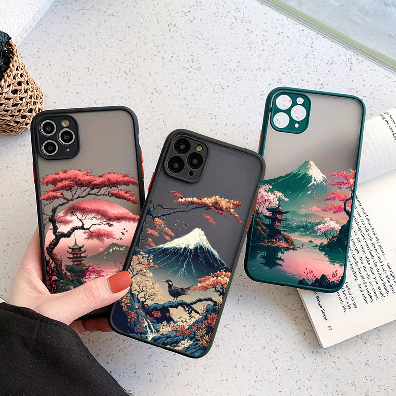 Japanese Landscape Aesthetic iPhone Case 
