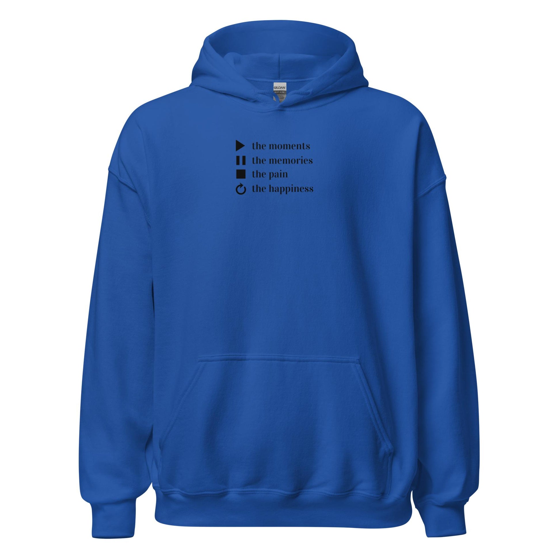 Motivational Quote Blue Hoodies Womens | Streetwear Hooded Sweatshirts 