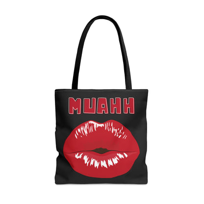 Muah Red Lips Womens Tote Bag